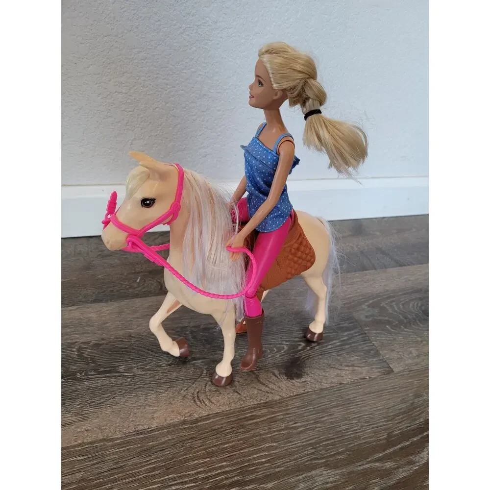 Barbie Doll and Horse‎ Figures Toy Set #2